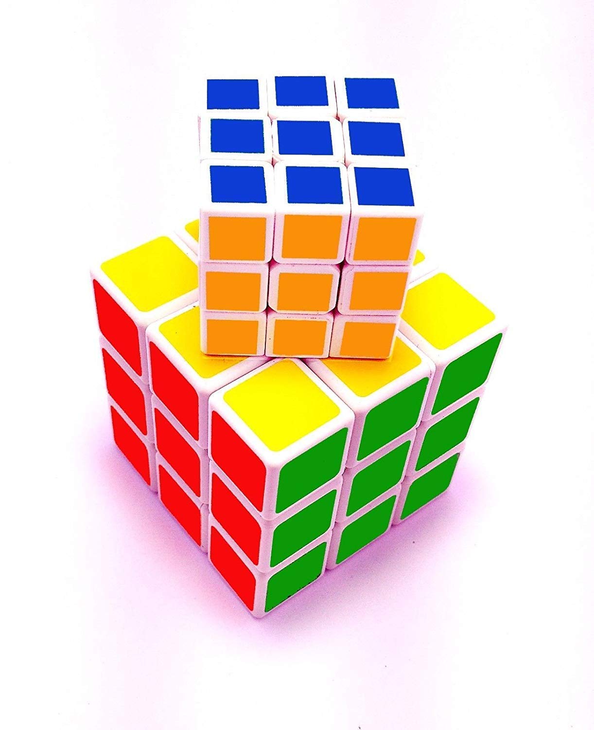Creatif Ventures 3X3X3 High Stability Magic Cube Combo Amazing Puzzle Toy Multi-Color Set of 2