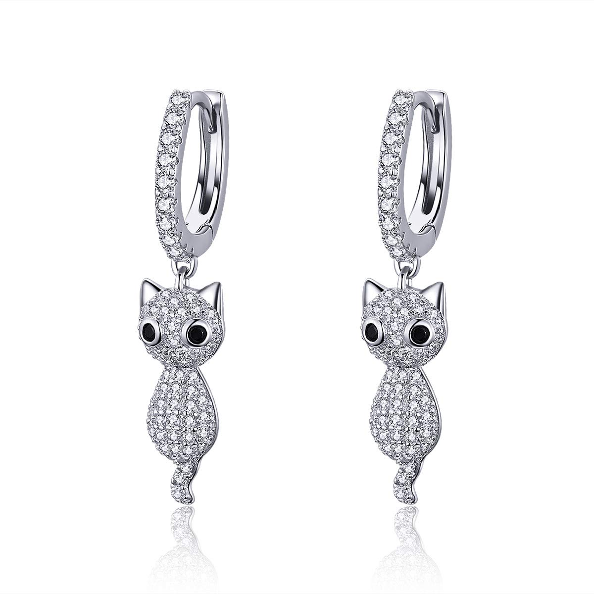 Belons Orecchini da donna in argento Sterling 925 con zirconi