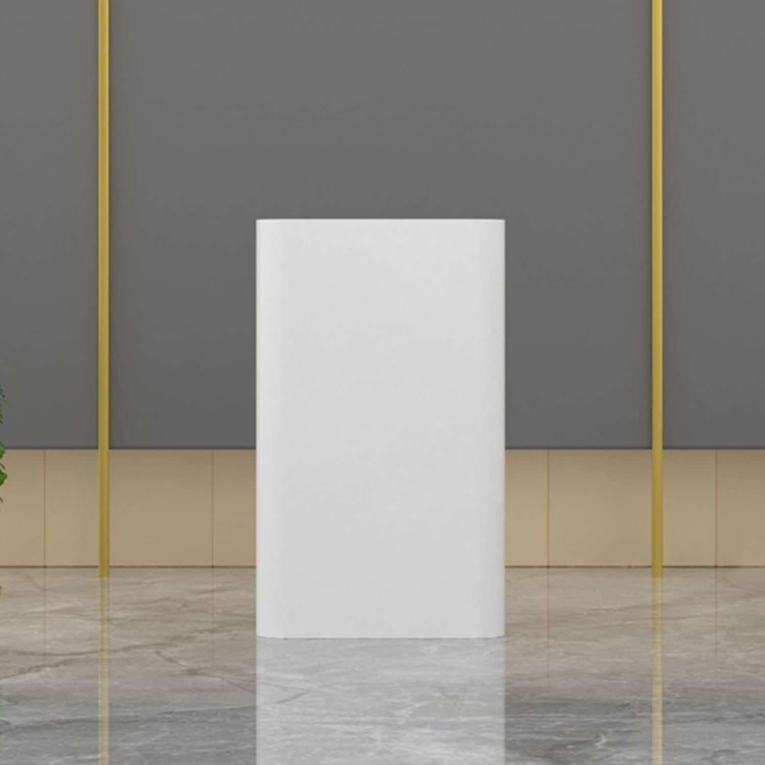 Reception Desk,Front Desk Reception Counter,Desk Reception Counter Simple,Small Salon Reception Desk with Counter, Great Space Saver Receptionist Desk,for Reception Room,Checkout Counter