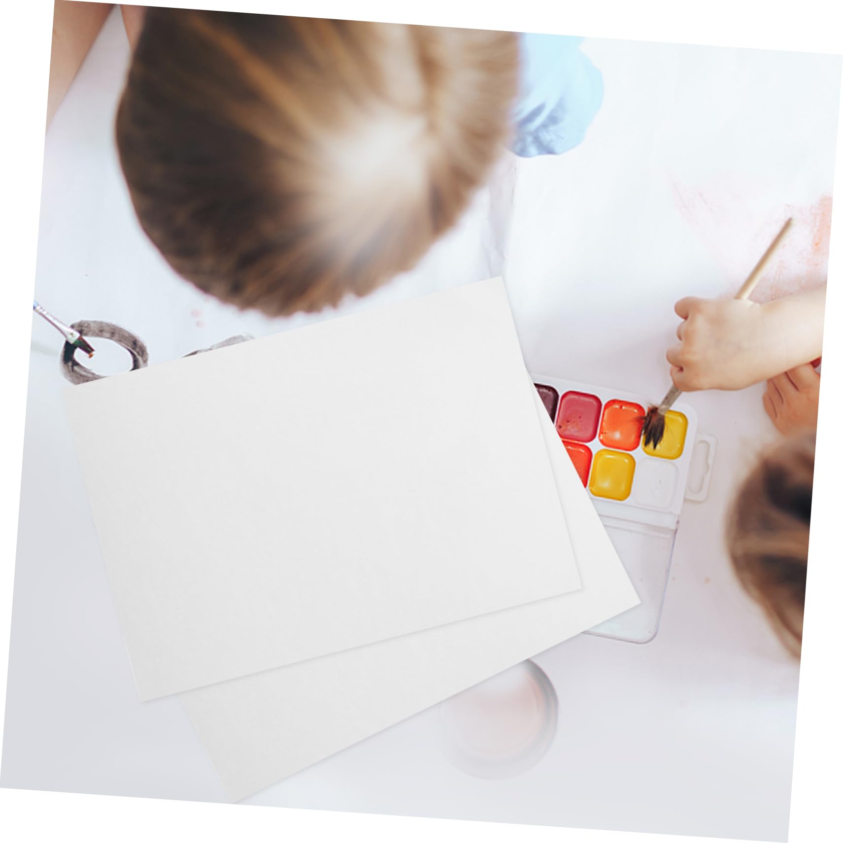 Anneome 50 Blatt Dickes Professionelles Aquarellpapier Aquarellpapier zum Malen Geeignet für Nass und Trockenmalerei Weiß