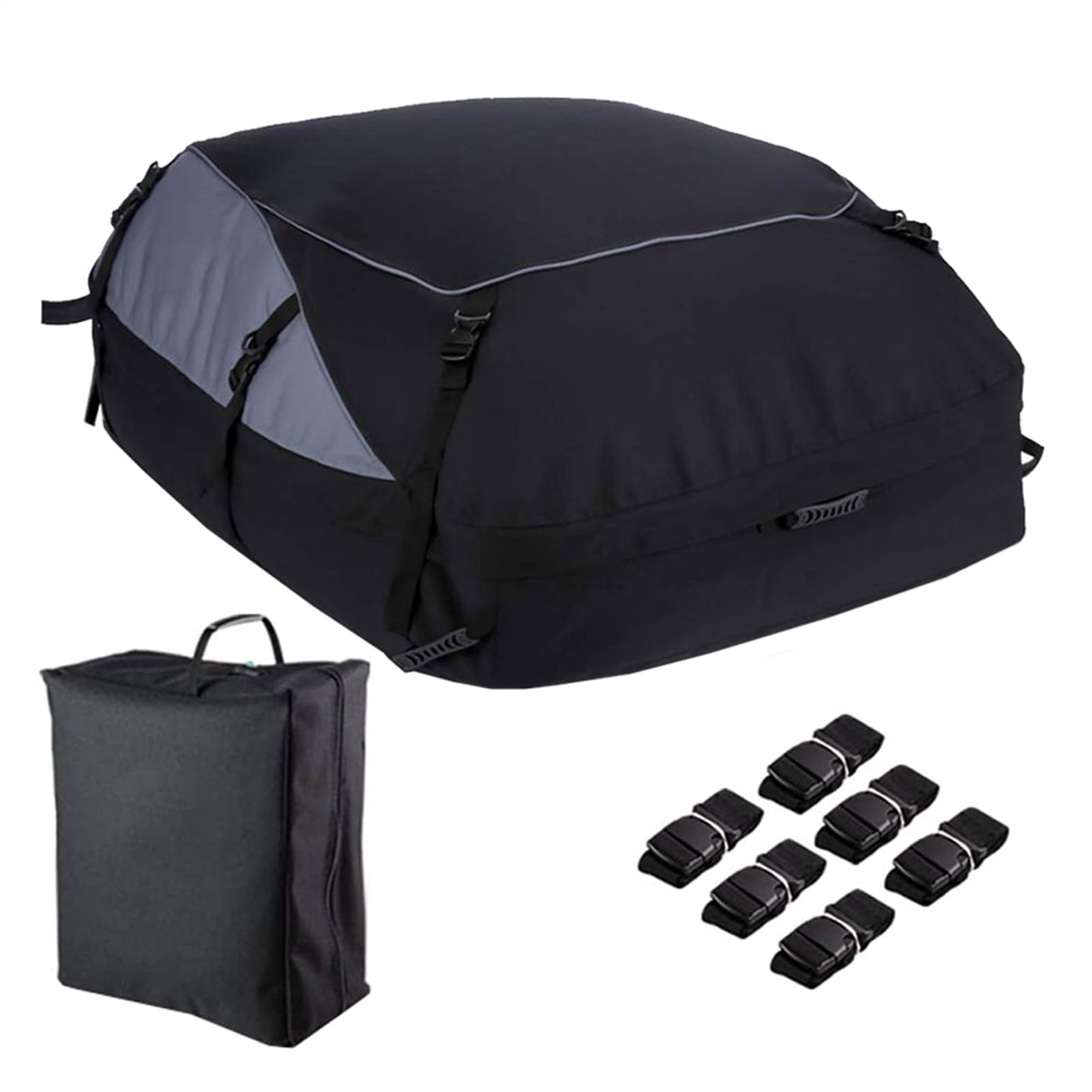 Borsa da tetto pieghevole in tessuto impermeabile, per auto, con grande | capacità, per berline, furgoni, su V, viaggi su strada, vacanze in famiglia, attrezzature