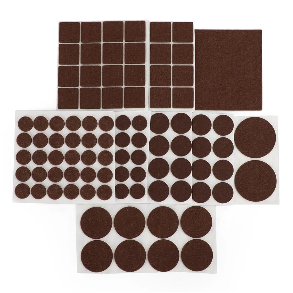 145 Almohadillas for Muebles, Protectores de Suelo for Patas de sillas, Almohadillas de Fieltro for Suelos de Madera.