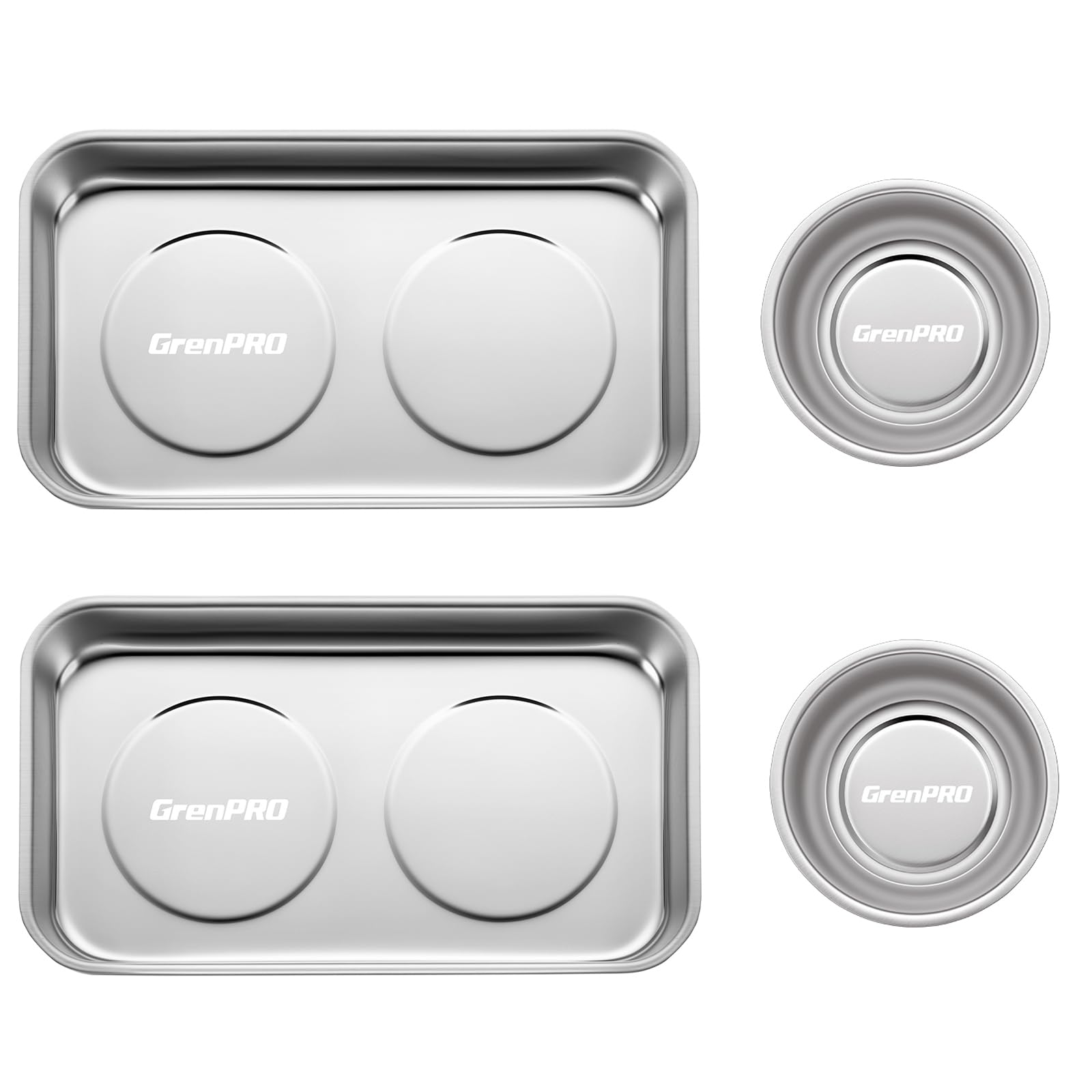 GRENPRO Magnetic Parts Trays - 4 Pack -1