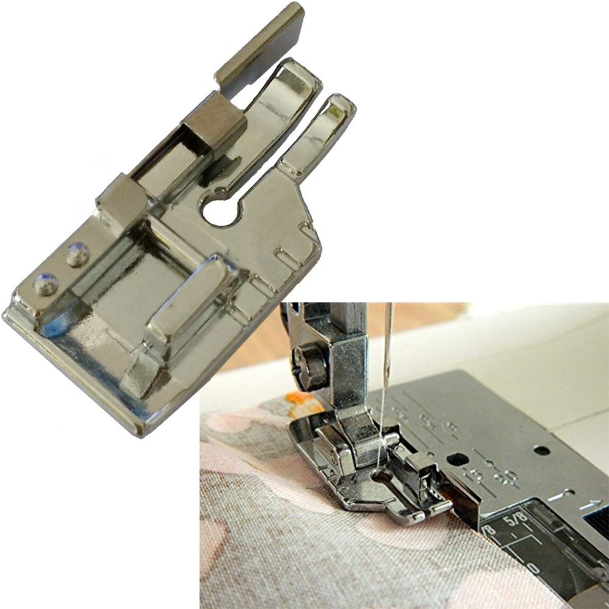 Piedino Per Trapuntatura 1/4 Pollice Con Guida - Universale Per Macchine Da Cucire A Gambo Basso - 4