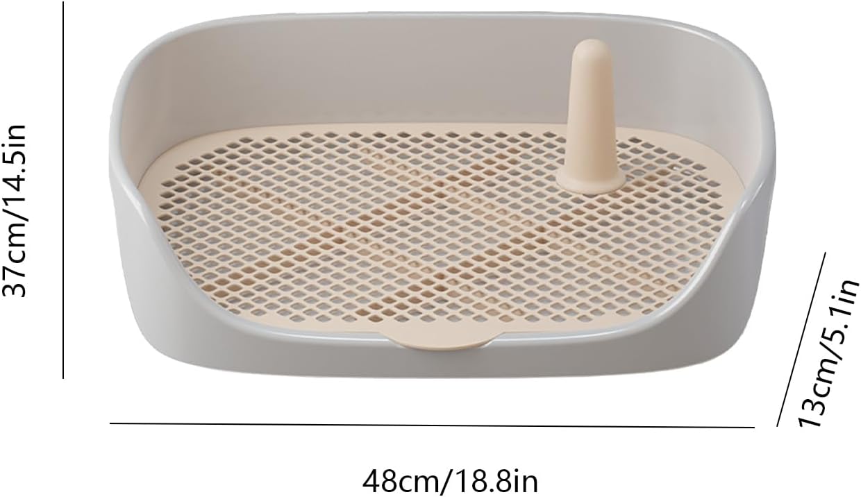 Puppy Pee Pad Holder | Indoor Outdoor Dog Potty Toilet Training Tray - Open Top Entry Litter Pan, Pee Pad Holder for Puppies and Small Dogs