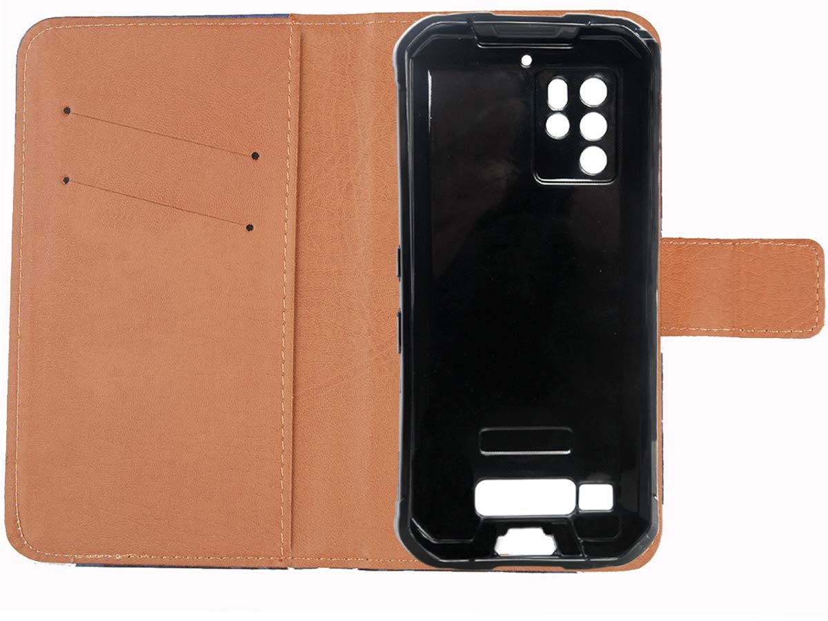 Custodia Portafoglio In PU Pelle Con Porta Carte Per Oukitel C22 5.86'' – Cover Protettiva Con TPU Interno, Design Elegante