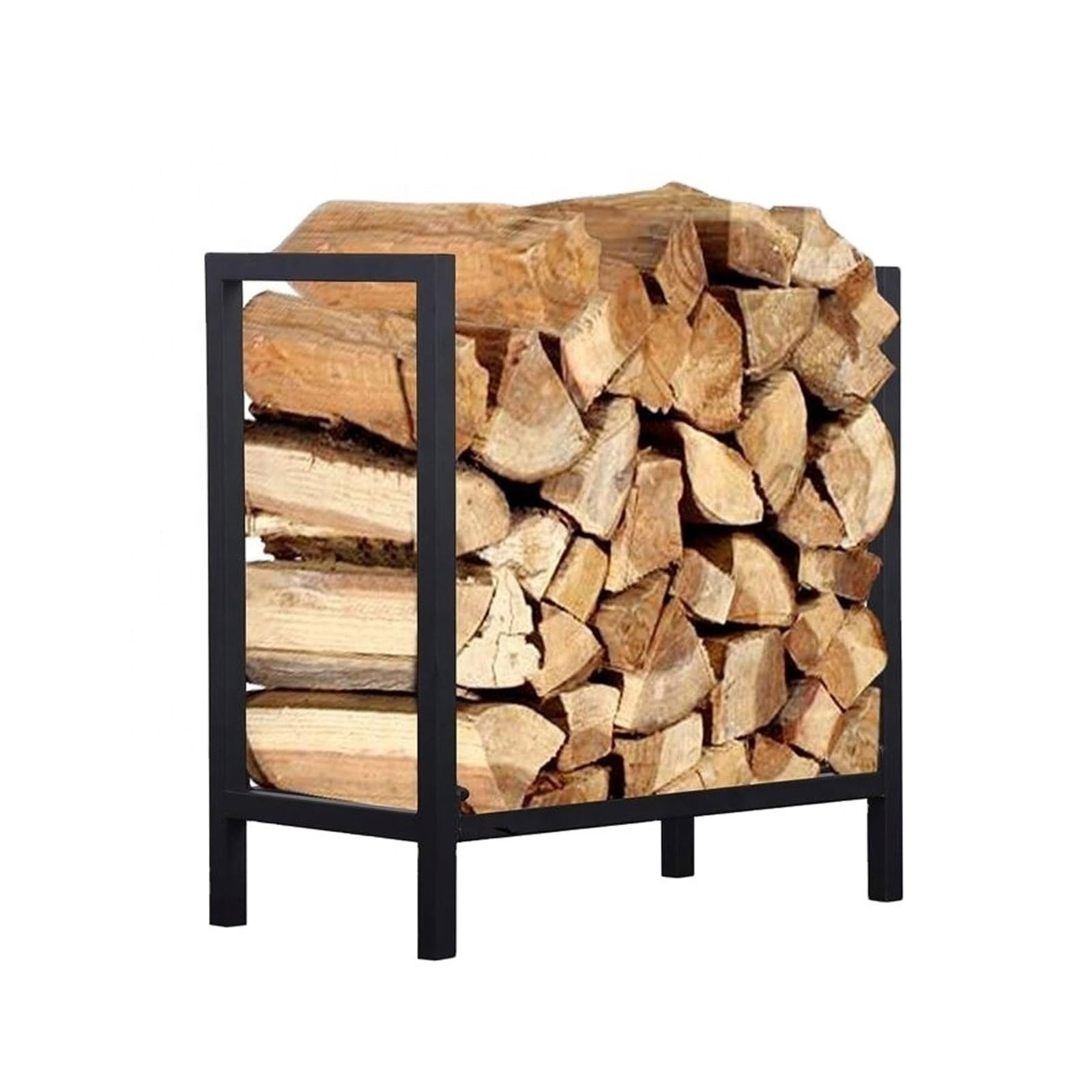 Portalegna da Interno/Esterno, Legnaia per Esterno e Interno, Robusto e Durevole, Ventilazione, Porta Legna Camino, Grande capacità, Facile da Montare, Supporto per Legna da ardere
