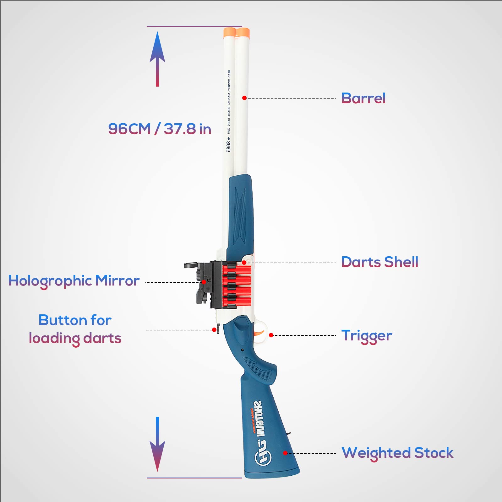 Buy Shotgun Soft Bullet Toy Gun with Shell Ejecting Air Soft Bullet