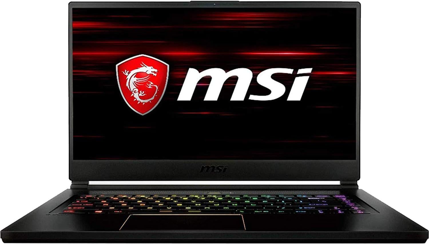 MSI GS65 Stealth THIN-259 15.6" Ultra Thin Bezel Gaming Laptop 144Hz 7ms Display GTX 1070 8G i7-8750H 32GB 1TB SSD Matte Black w/ Gold Diamond Cut