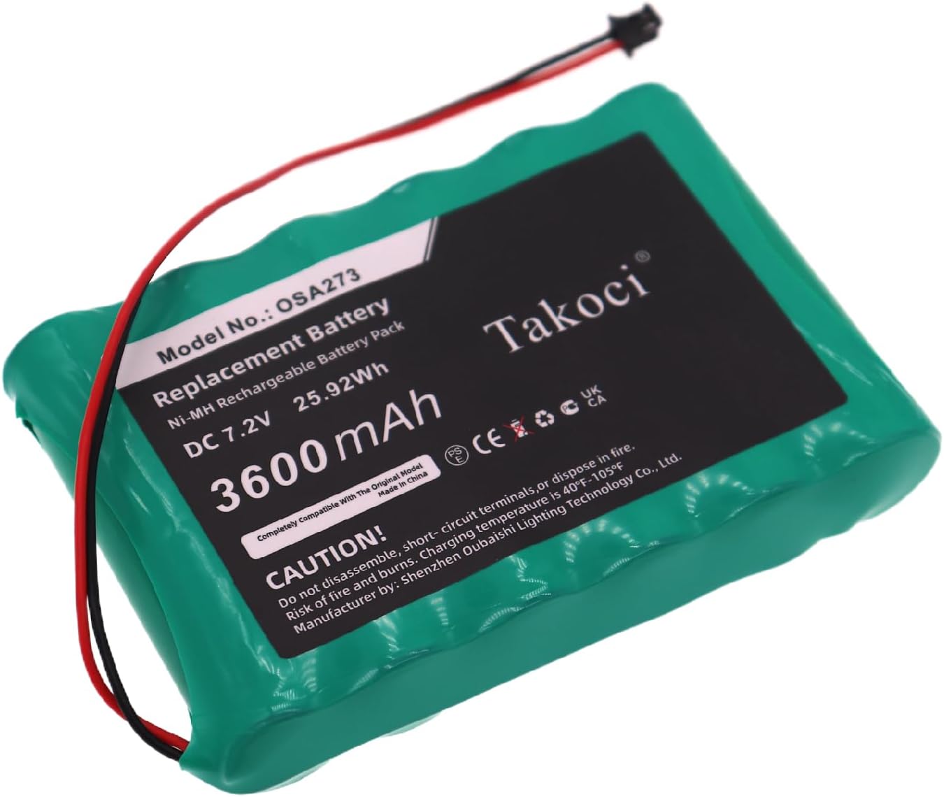 Replacement Battery for ADT OSA273 BH7236-SS 17000145 17000152 ADT SCW9057G-433 DSC Impassa SCW9055 SCW9057 Self-Contained 2-Way Wireless Security System 3600mAh