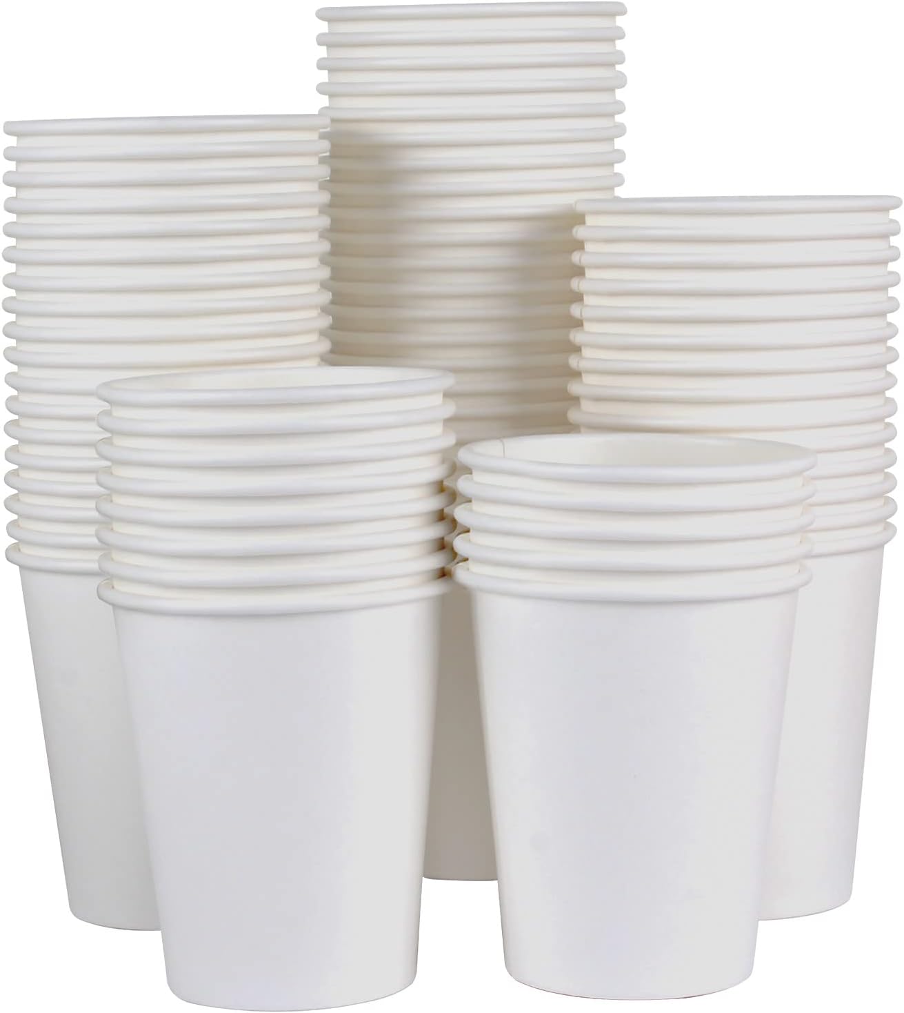 Paper Cups, 50 Pack 8 Oz Paper Cups, White Paper Coffee