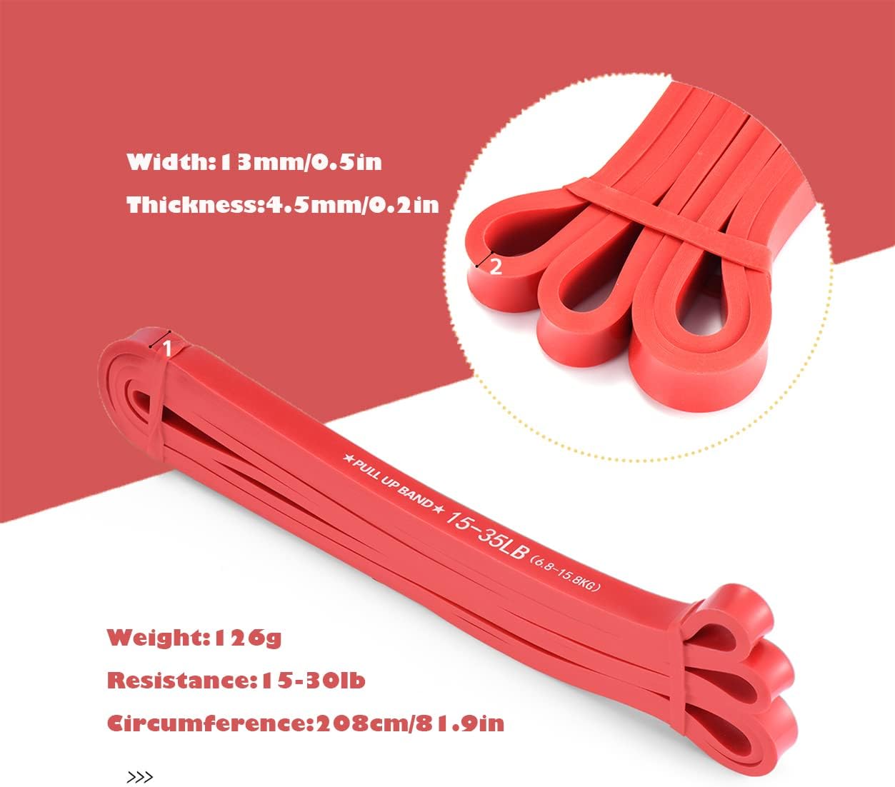 Pull Up Resistance Bands, Assist Bands Set, Resistance Bands, Training Bands for Body Stretch Strength Training, Pull up - Image 3