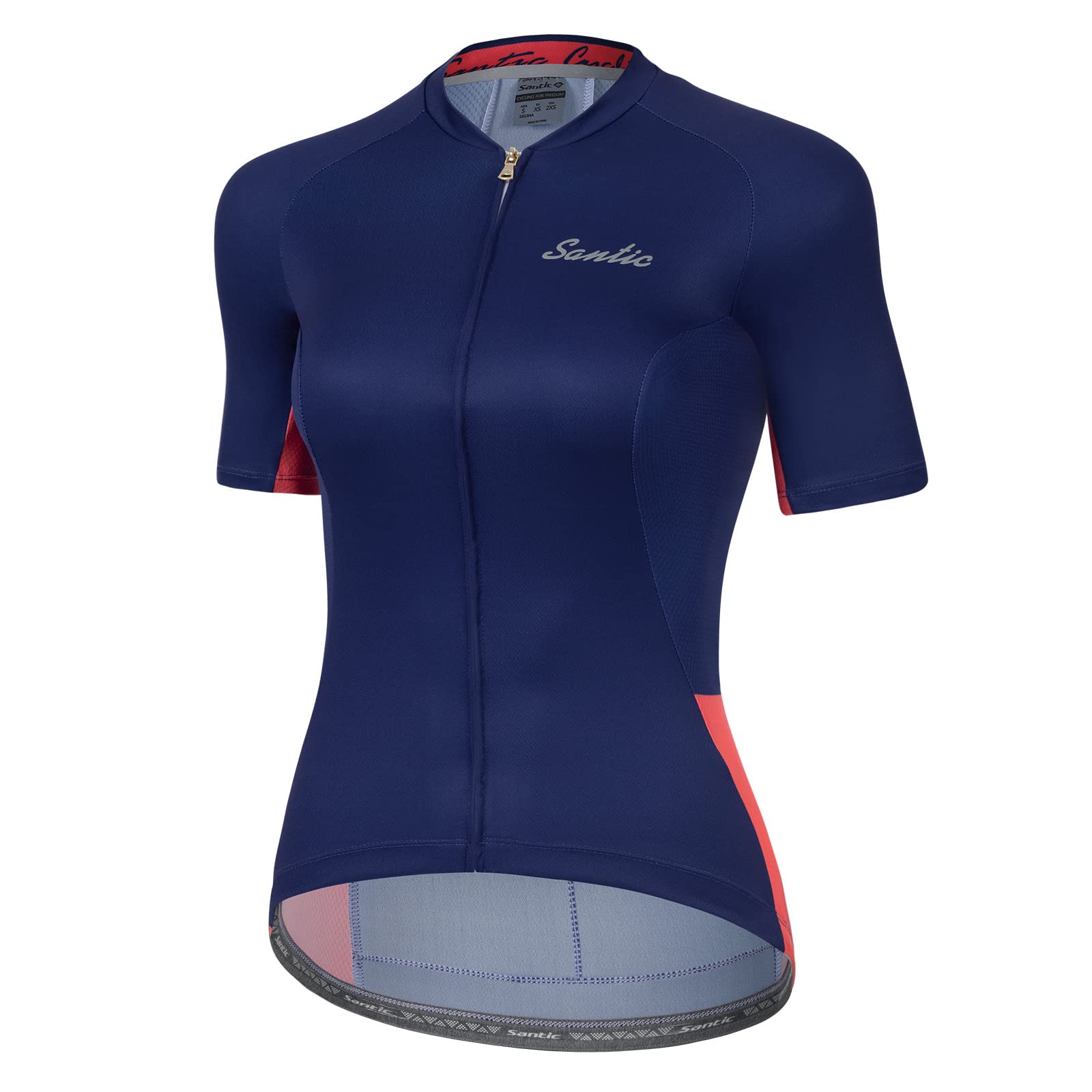 Women's Cycling Jersey Short Sleeve Biking Shirt Full Zip Tops with 3 Pockets Breathable Quick Dry