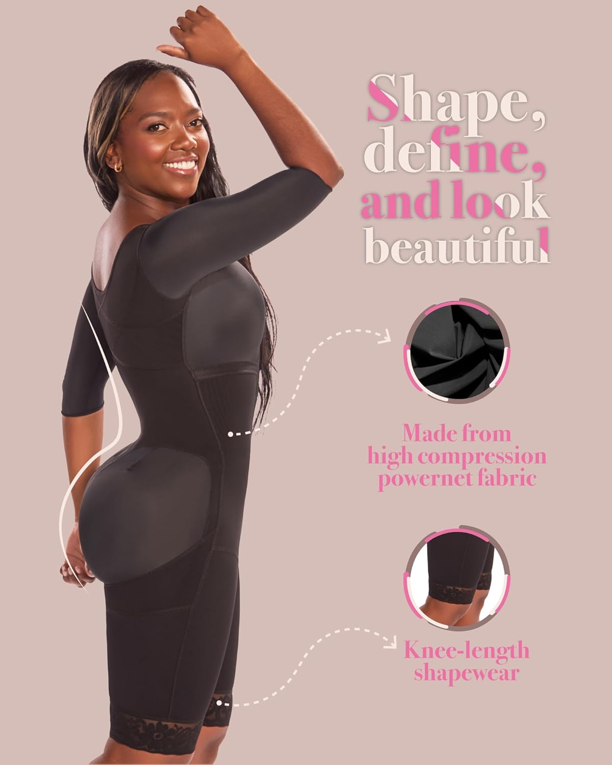 SHAPE CONCEPT 336 Tummy Control Shapewear Faja Colombiana Girdle for Women Tummy Control Hourglass Shapewear - Image 8