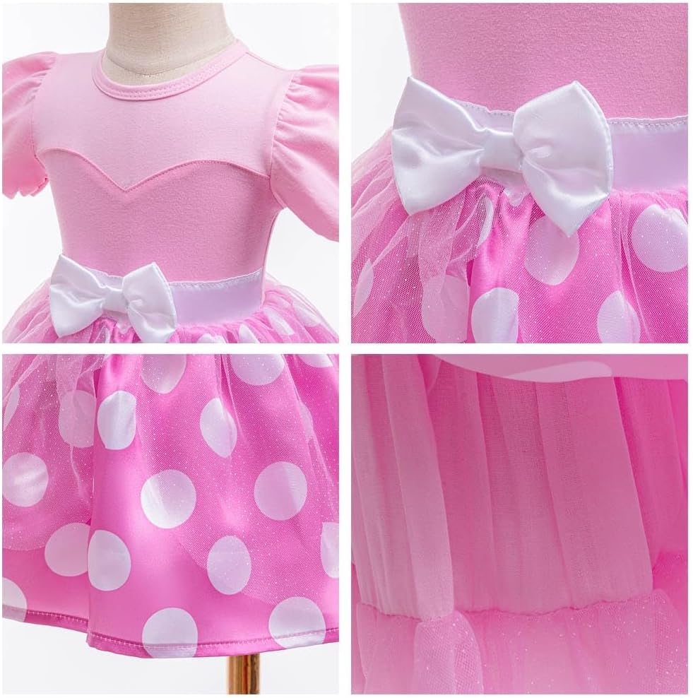 Baby Girls Princess Costumes Birthday Romper Tutu Dress w/Headband Halloween Christmas Party Fancy Outfits - Image 6