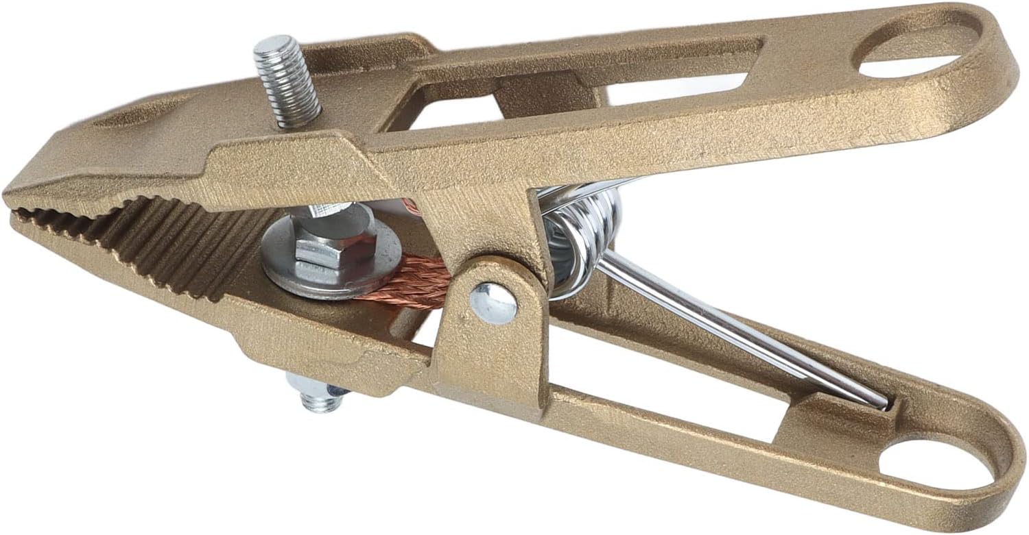 600A Brass Earth Ground Clamp A Shape for Welding Cutting, Brass Welding Clamp for Oil Auto Parts