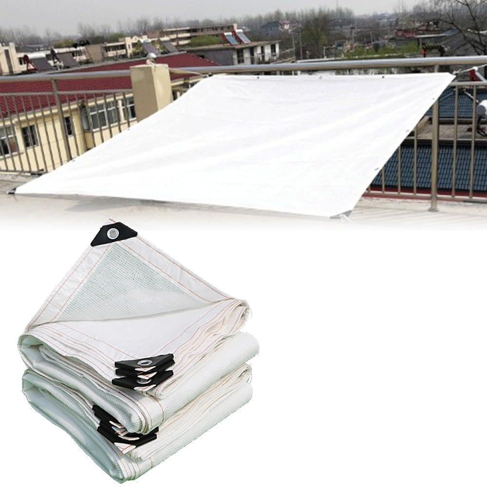 Voile d'ombrage en maille blanche ReachMall pour bloquer la chaleur du soleil