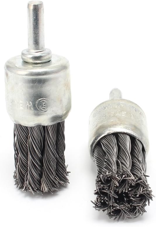1" Wire Knot End Brush Stainless Steel with 1/4" Shank For