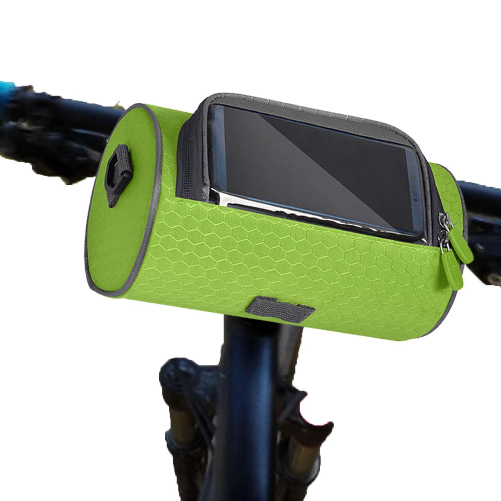 Yeeda Handlebar Bag - Phone Holder for | Basket with Sensitive Phone Mount, Handlebar Pouch Cycling Accessories for Mountain Road Bikes