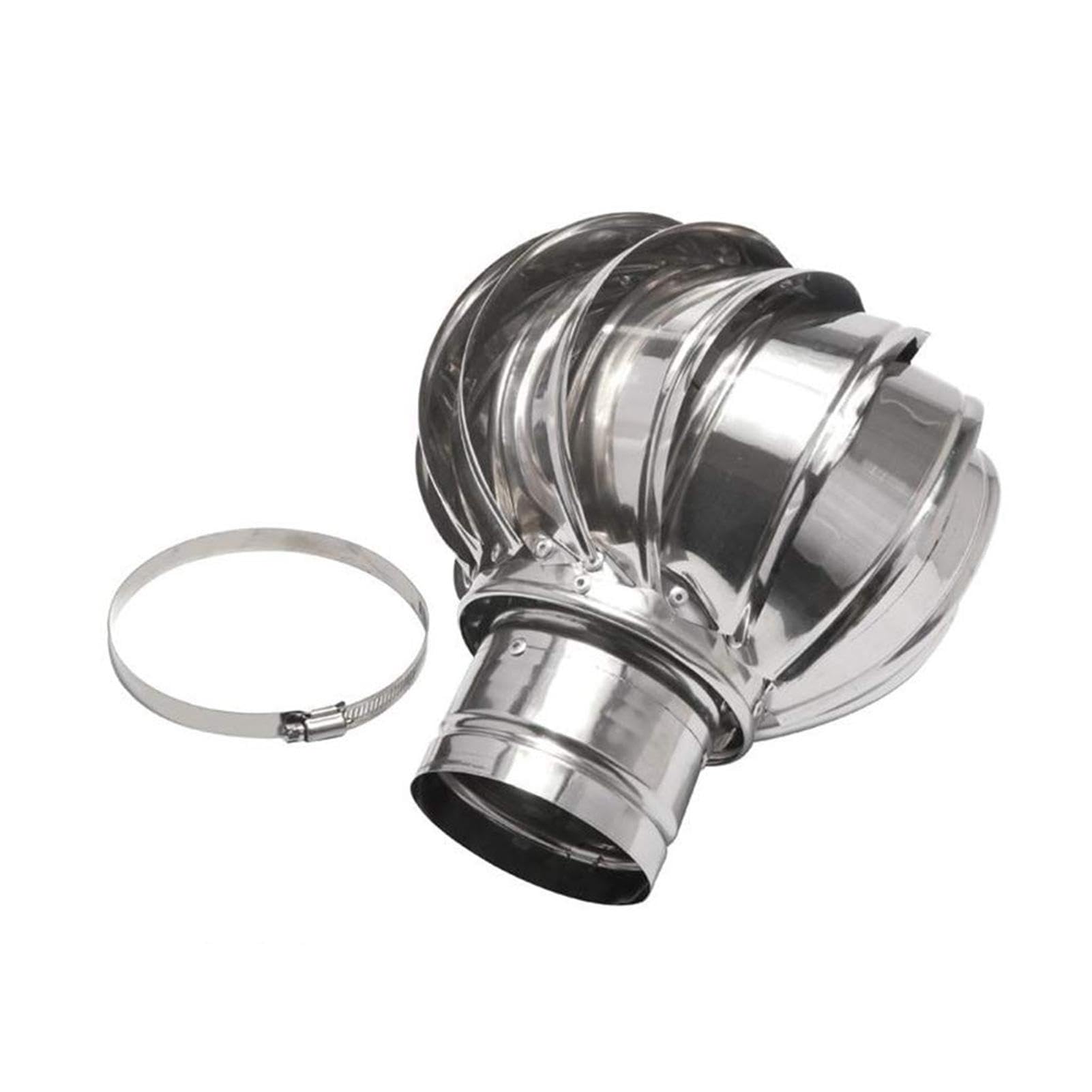 Chapeau de cheminée rotatif inox 200 mm de qualité architecturale supérieure