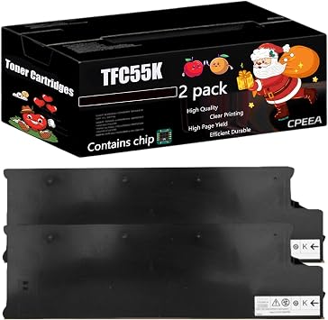 Compatible for Toshiba TFC55K Toner Cartridges Work for Toshiba E Studio 6520CT 6530C 6530CT Printers, with Chip, High Yield 83000 Pages, Clear Printing 2-Pack Black