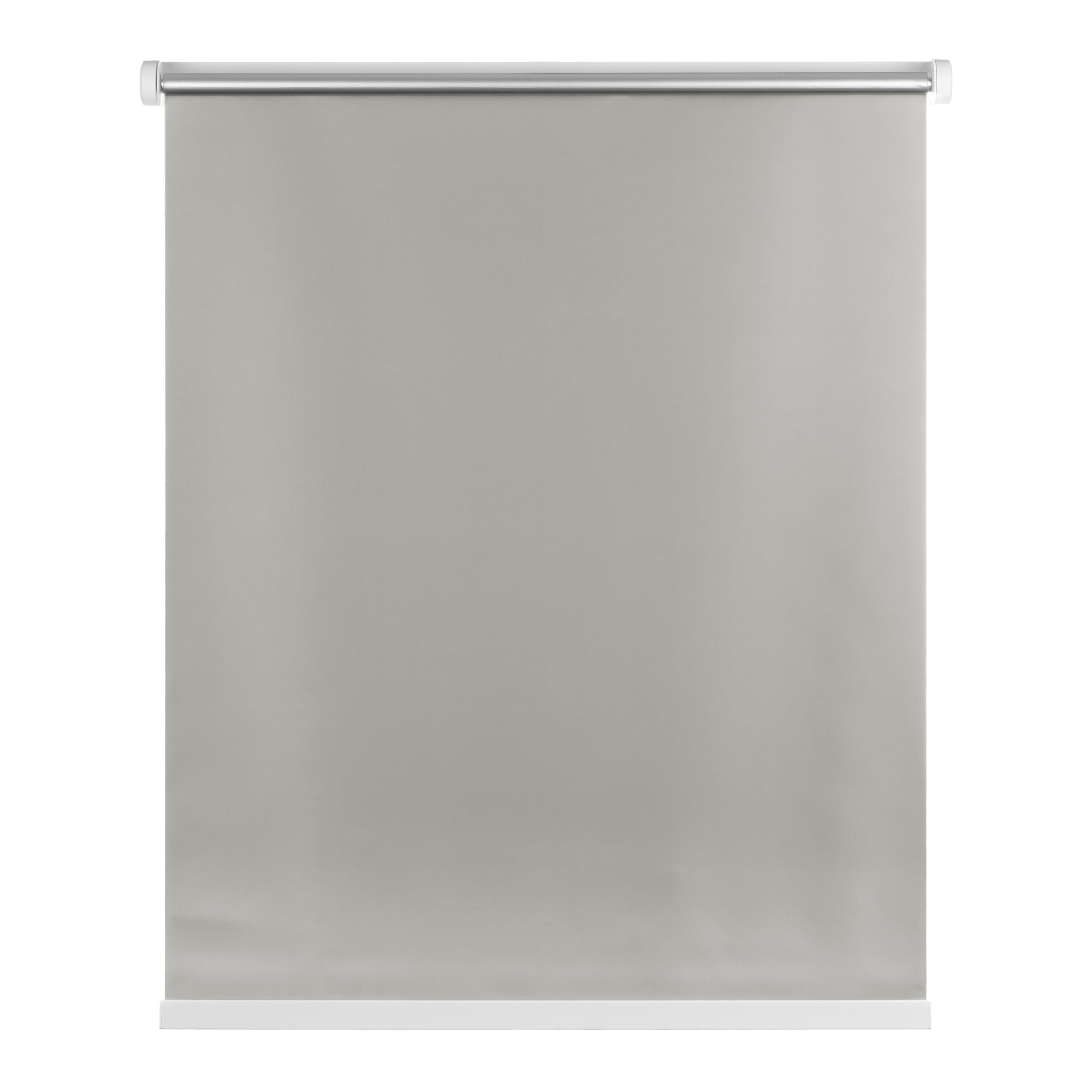 Ventanara® Rollo ohne Bohren schnurlos Springrollo inklusive Klemmträgern (hellgrau (raumverdunkelnd), 110 x 150 cm)