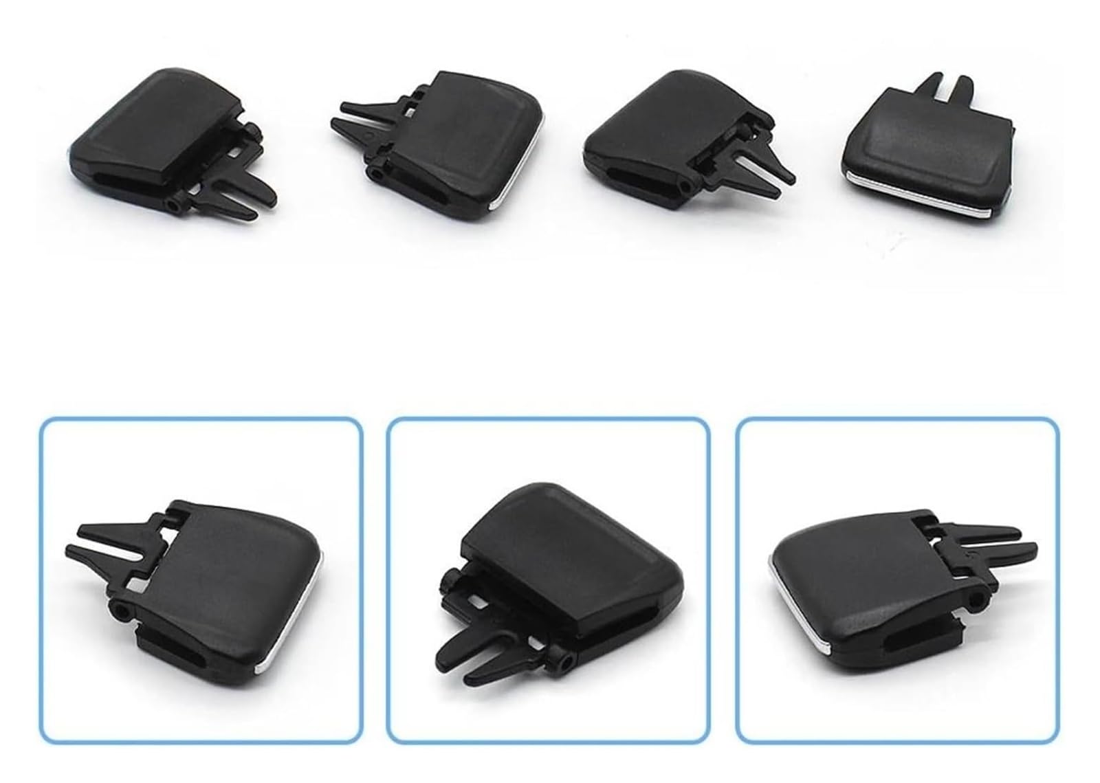 Déflecteur Climatisation Pour Skoda Pour Kodiaq Pour Karoq 56G819701 56G819702 56G820951 Calandre Ventilation Pour Climatiseur Avant Arrière Curseur(Front 4PCS)