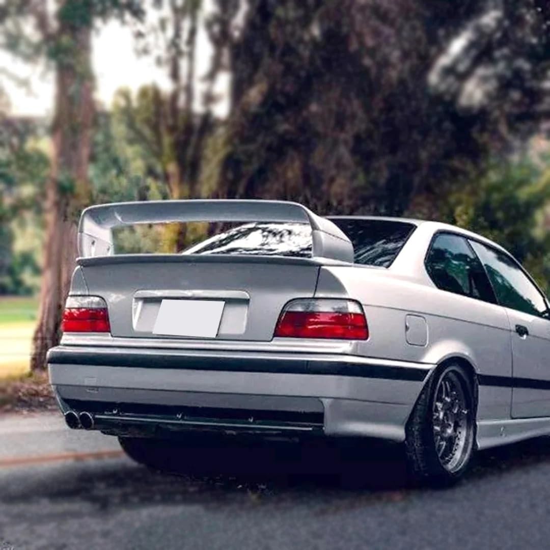 Tylne skrzydło spojlera bagażnika wyścigi sportowe Boot pasuje do BMW serii 3 E36 lub pasuje do M3 1990-2000 Spojler dachowy tylne skrzydło(Unpainted)