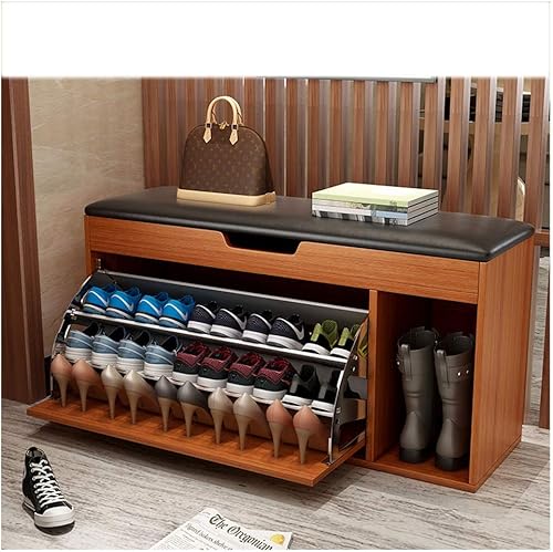 Miniatura 10 de ZEELYDE Zapatero armario para zapatos puede sentarse multicapa a prueba de polvo espacio multifuncional para porche organizador de zapatos cubierta