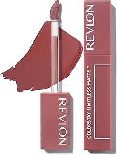 REVLON Colorstay Limitless Matte Liquid Lipstick for woman, Waterproof, Long-Lasting, 100% Vegan, Lightweight, No-Budge Ma...