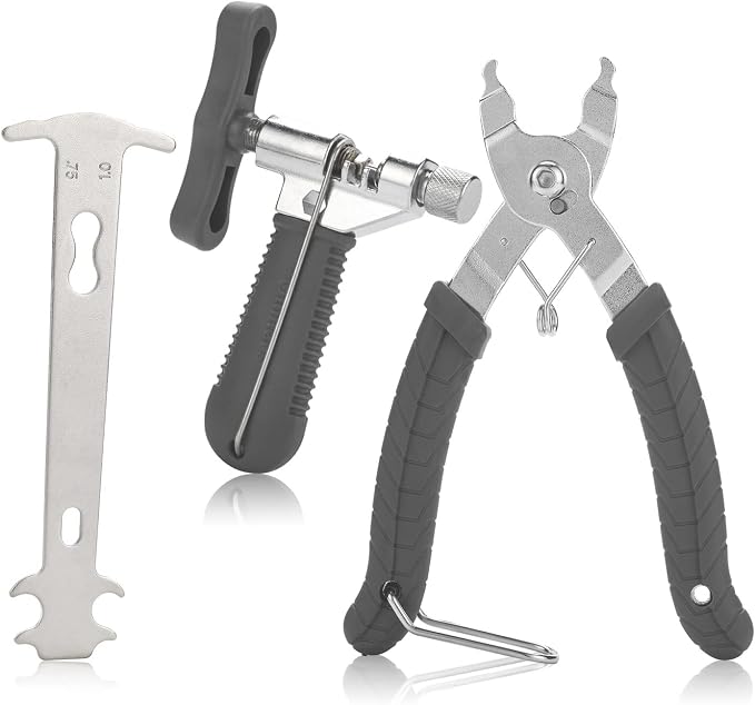 Jortmrd Lot de 3 Pince Chaine Velo, Outil Séparateur de Chaîne, Jauge de Chaîne Vélo, Pince Attache Rapide Chaine Velo, Indicateur d'usure de Chaîne, Vérificateur de Chaîne de Vélo Jortmrd Lot de 3 Pince Chaine Velo, Outil Séparateur de Chaîne, Jauge de Chaîne Vélo, Pince Attache Rapide Chaine Velo, Indicateur d'usure de Chaîne, Vérificateur de Chaîne de Vélo