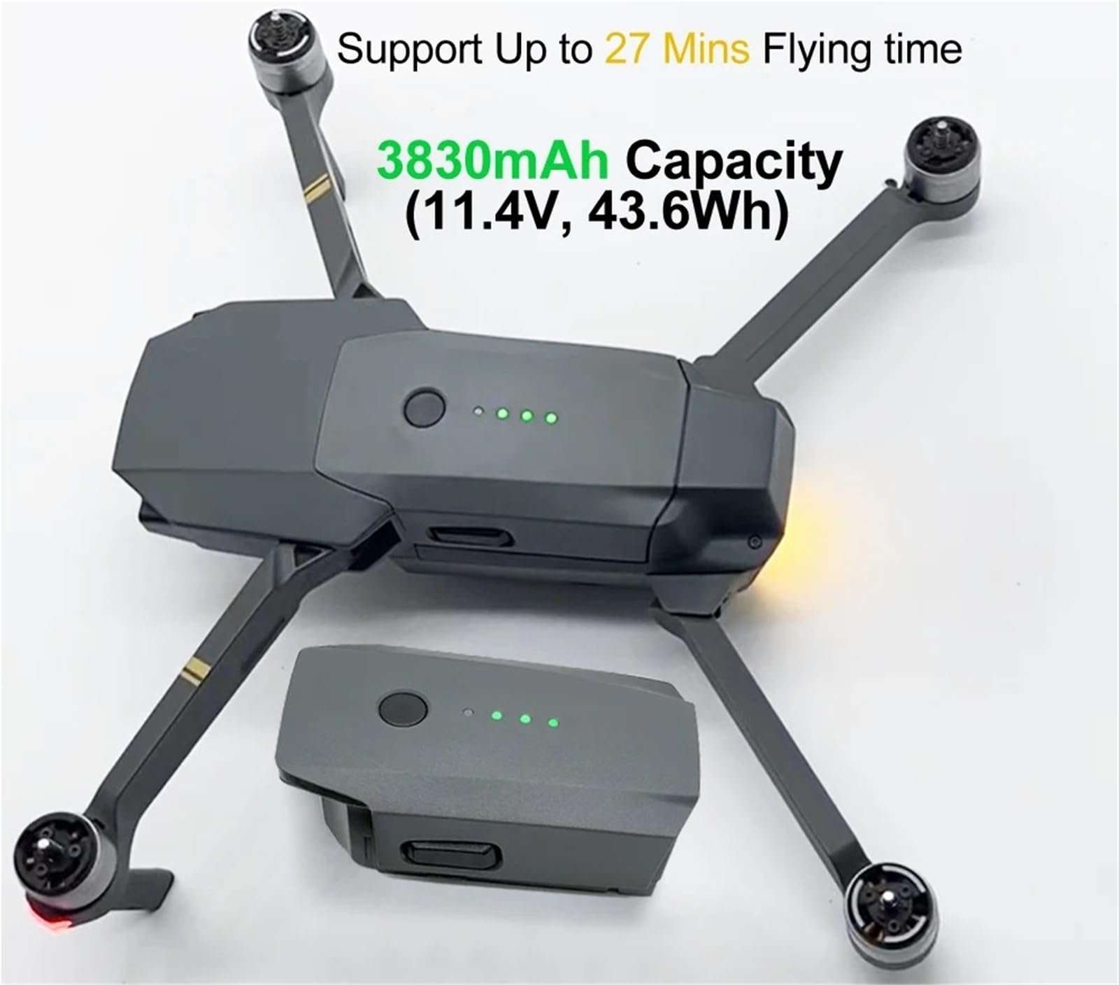 Amazon | 純正Mavic Proバッテリー 11.4V 3830mAh。DJIドローン対応