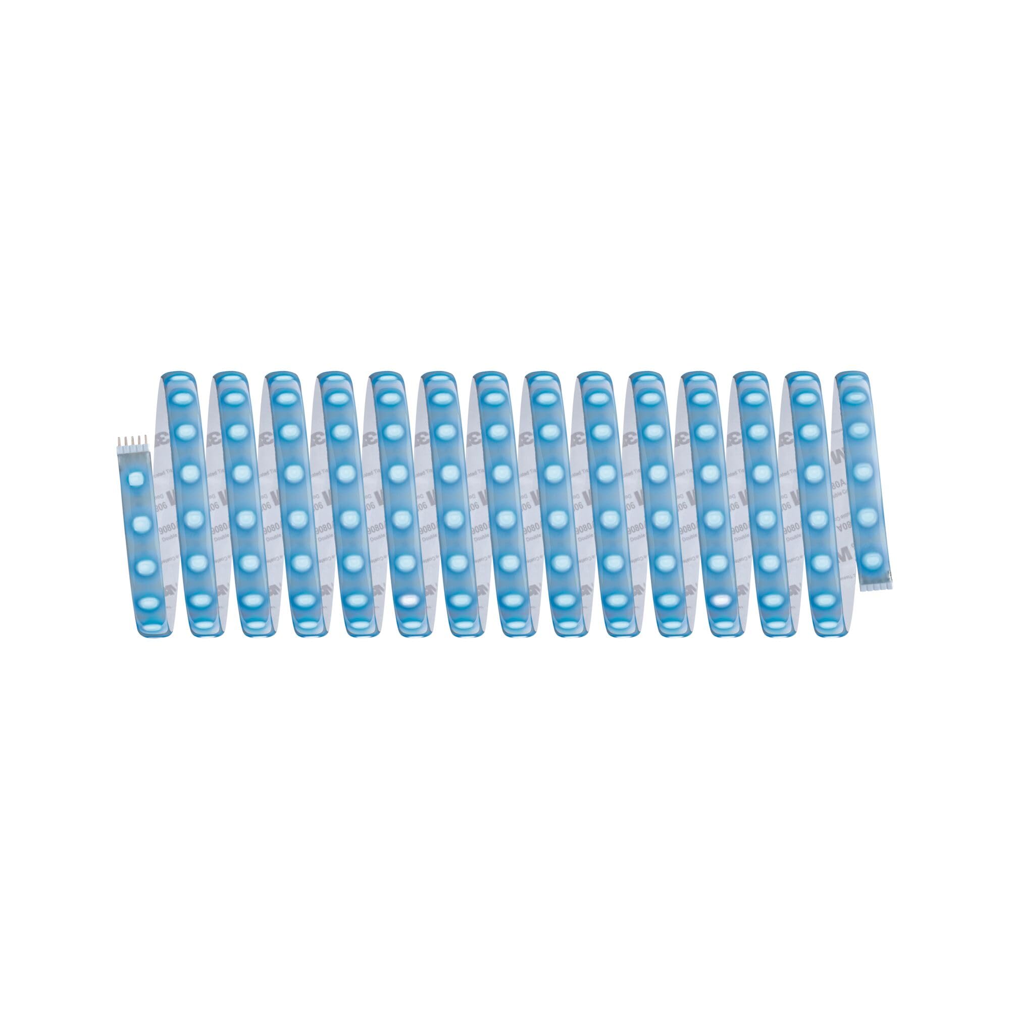 Paulmann 78885 LED Stripe MaxLED 500 Basisset Smart Home Zigbee IP44 5m incl. 1x26 W dimmbar RGBW Farbsteuerung Silber Kunststoff Lichtstreifen 3000 K