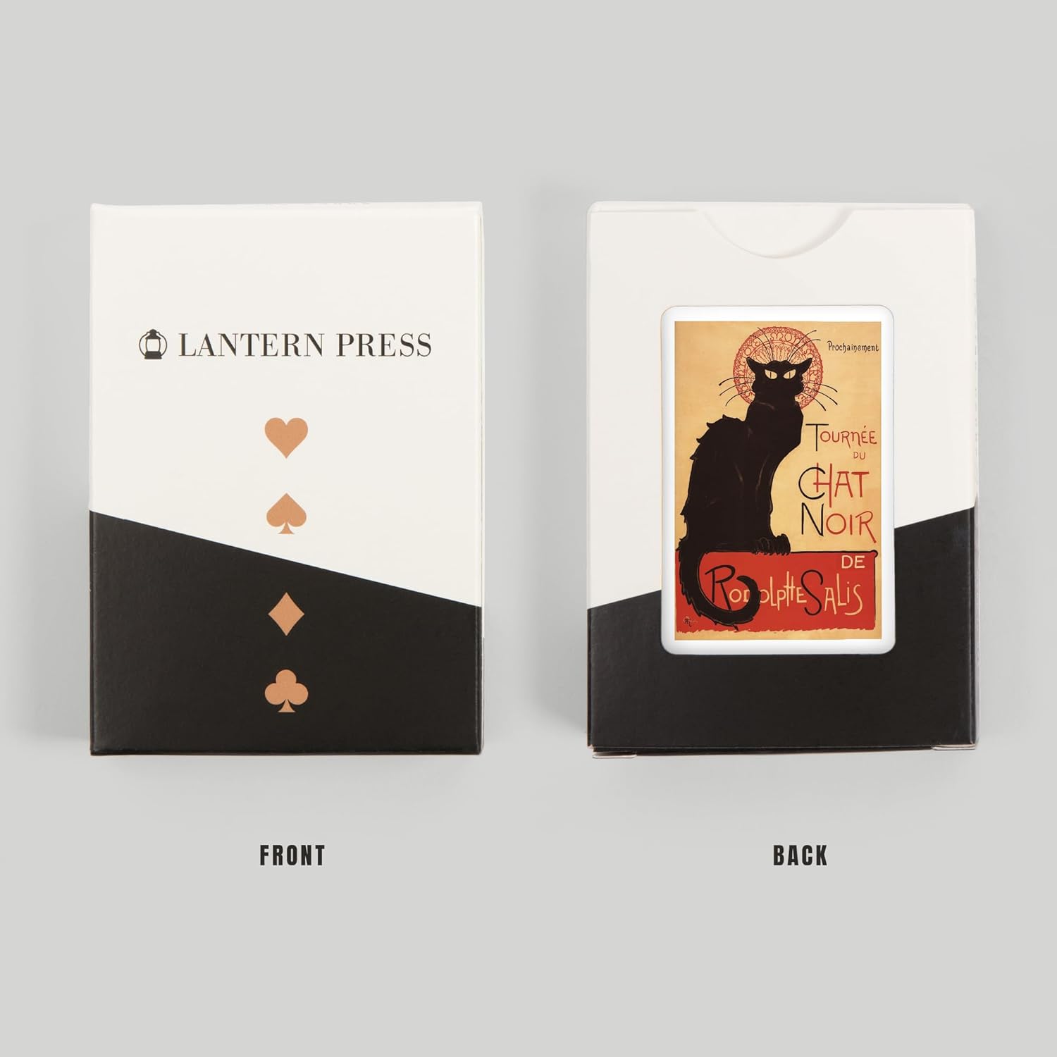Lantern Press Chat Noir Cabaret Troupe Black Cat, Vintage Advertisement, 52 Playing Cards for Adults, Poker Size Card Deck