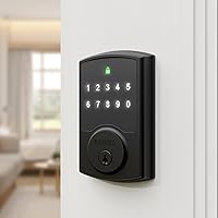 Vista 1 de Brinks Keyless Entry Electronic Touchpad Door Lock -Backlit Keypad Deadbolt with Advanced Security, Custom User Codes, Auto-Lock, for Front Door