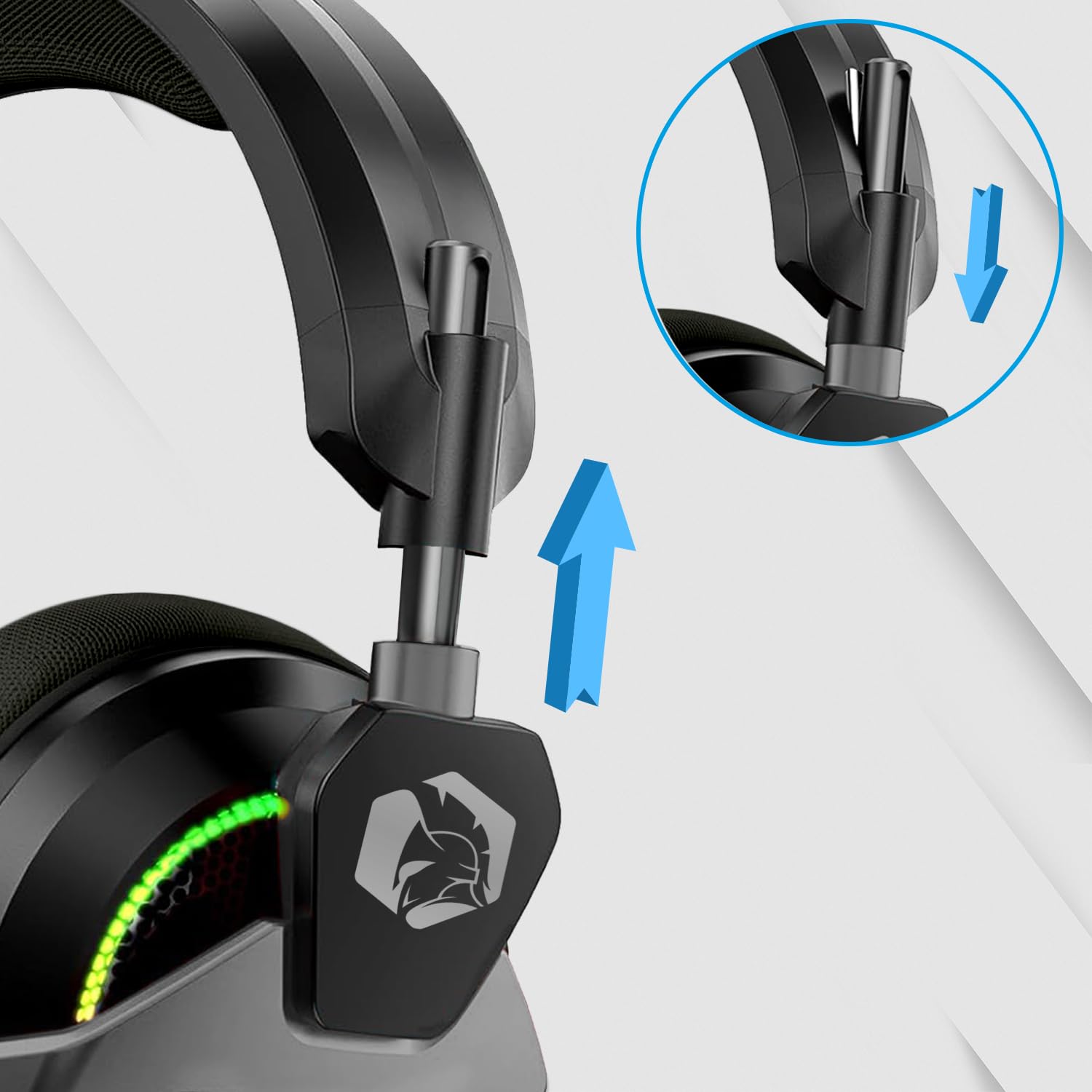 EMPIRE GAMING H13 RGB Gamer Cuffie - per console di gioco, Xbox One/Series, Switch, PC, Mac, Smartphone, Tablet - Telecomando - Suono stereo ad alta definizione - Microfono flessibile - Nero
