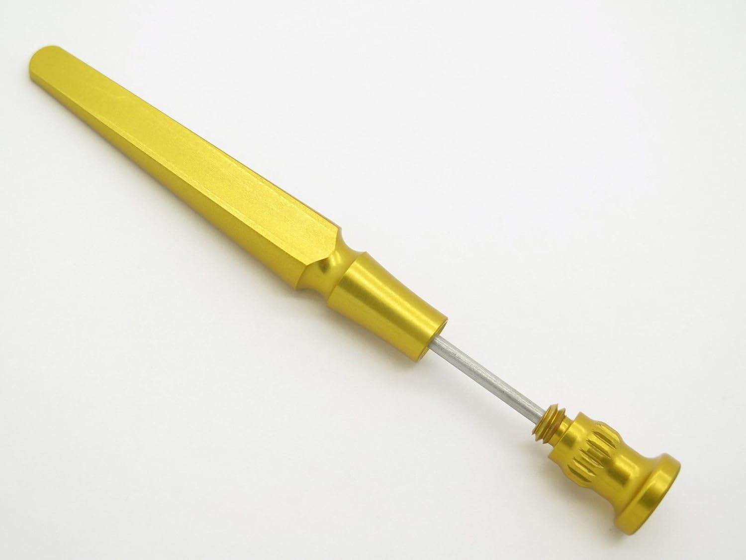 Legion Tobacco Pipe Tool 3 in 1 GOLD YELLOW Aluminum Tamper Reamer Stainless Steel Pick USA