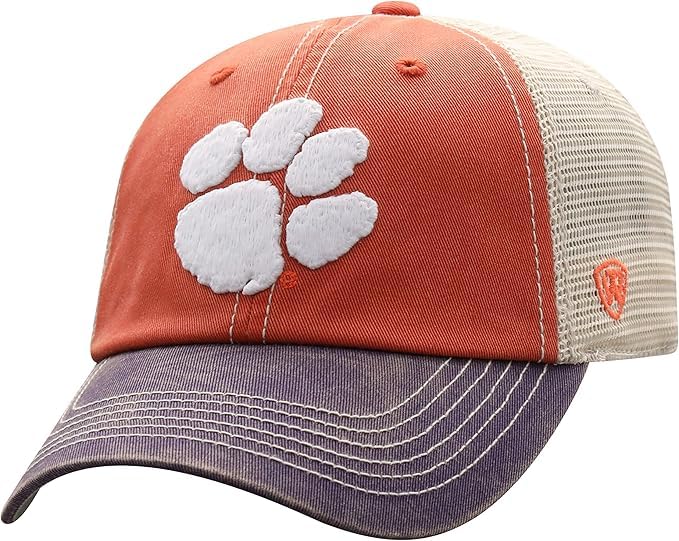 Collegiate Mesh Offroad Adjustable Hats (US Alpha One Size Clemson)