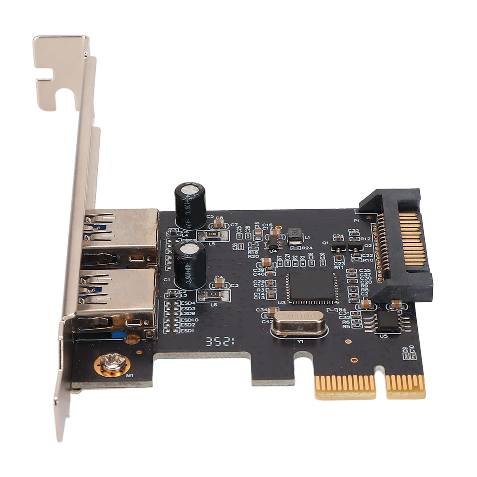Muskan Enterprises -ME ME- PCIE to USB 3.0 Expansion Card, USB Hot Swap 5Gbps Transmission PCIE to USB 3.0 PCIE to USB 3.0 Card for Win 7 for Win XP for Win 2000 |-image-25