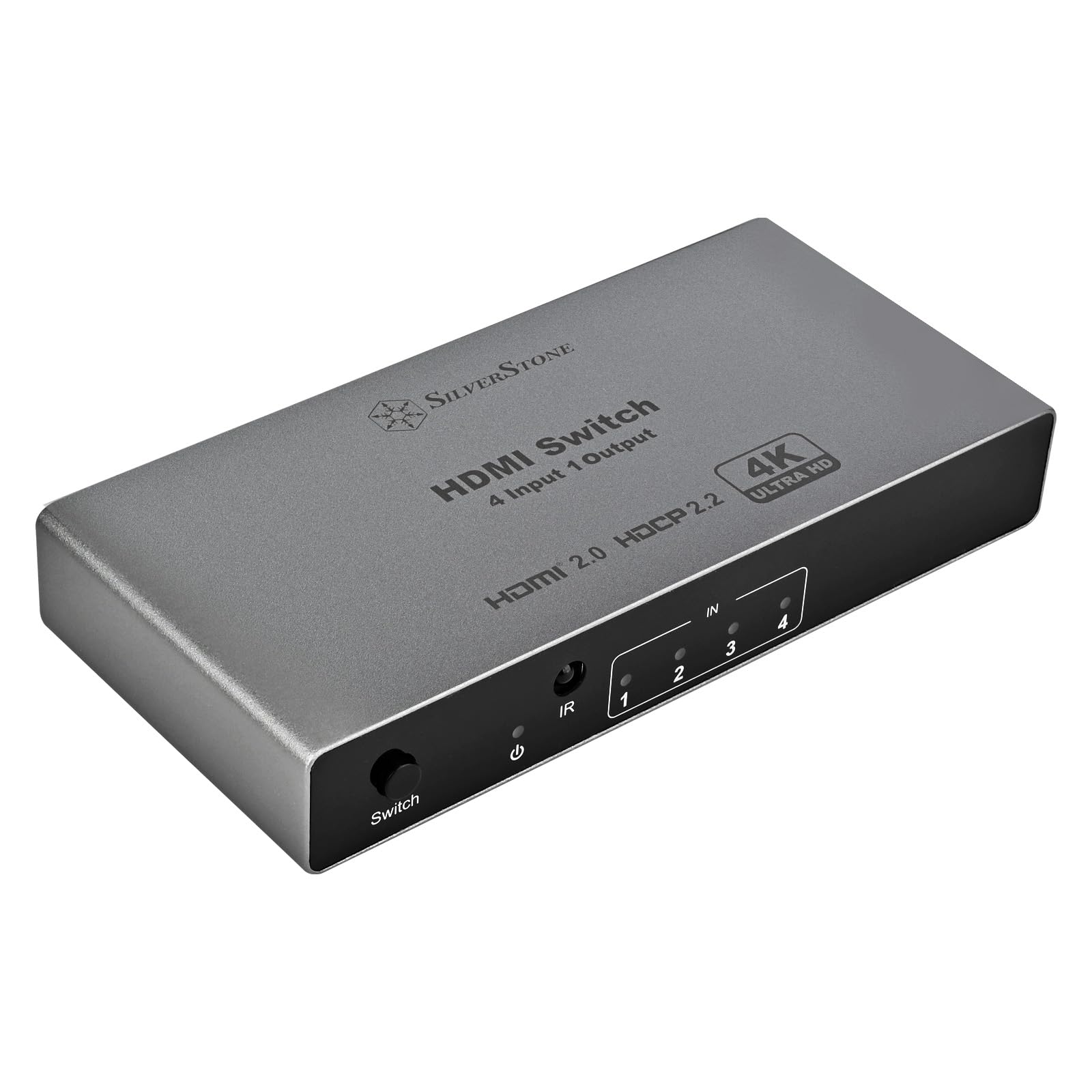 Silverstone HSW41 - HDMI 2.0 4K Switch 4 Inputs 1 Output SST-HSW41