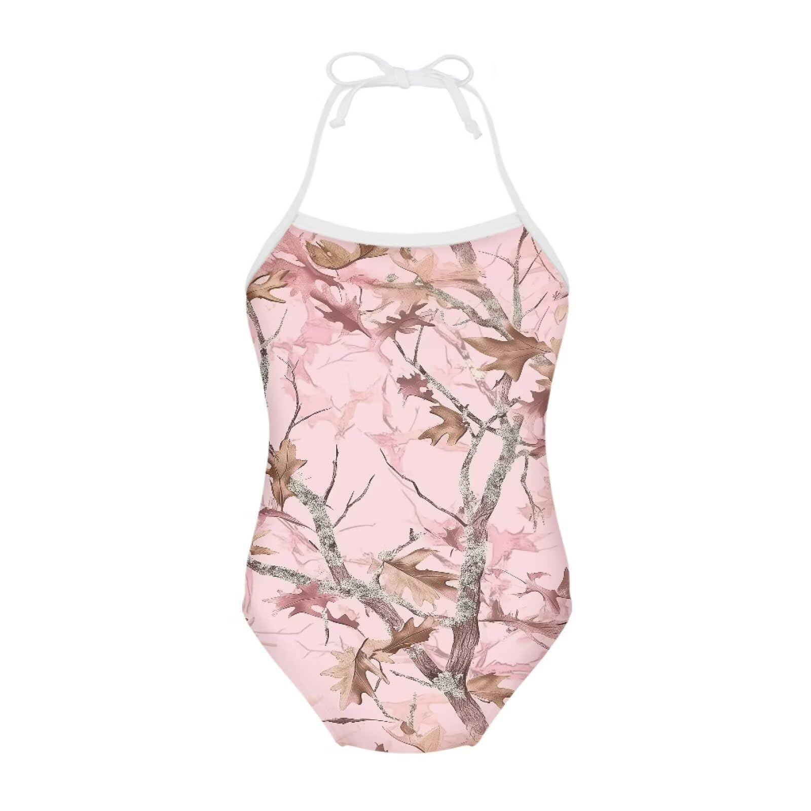 ELEQIN Cartoon Animal Cute Girls One Piece Swimsuit Adjustable Swimwear for 3Y-10Y