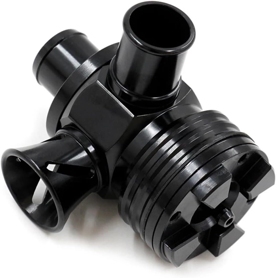 Turbocharger PressureTurboValve Pro Car Turbocharge Engine Turbines Blow-Off Valve Aluminum Alloy Exhaust Pressure Relief Valve Modification and Upgrade(Black)