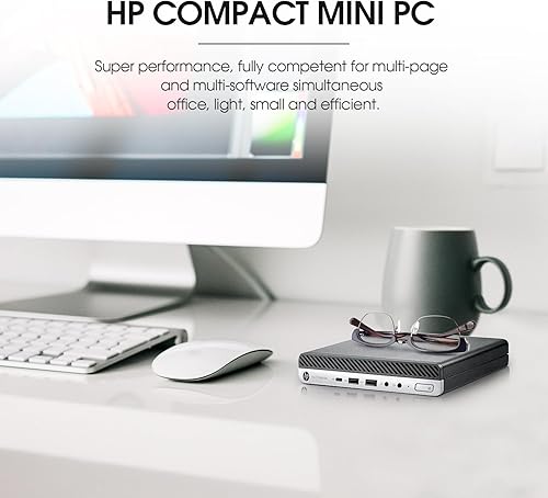 Miniatura 8 de HP Mini computadora 800 G3 con dos monitores de 24 pulgadas, Intel i7-6700, 32 GB de RAM, SSD NVMe de 1 TB, Wi-Fi 6e, Bluetooth 5.2, Windows 10 Pro