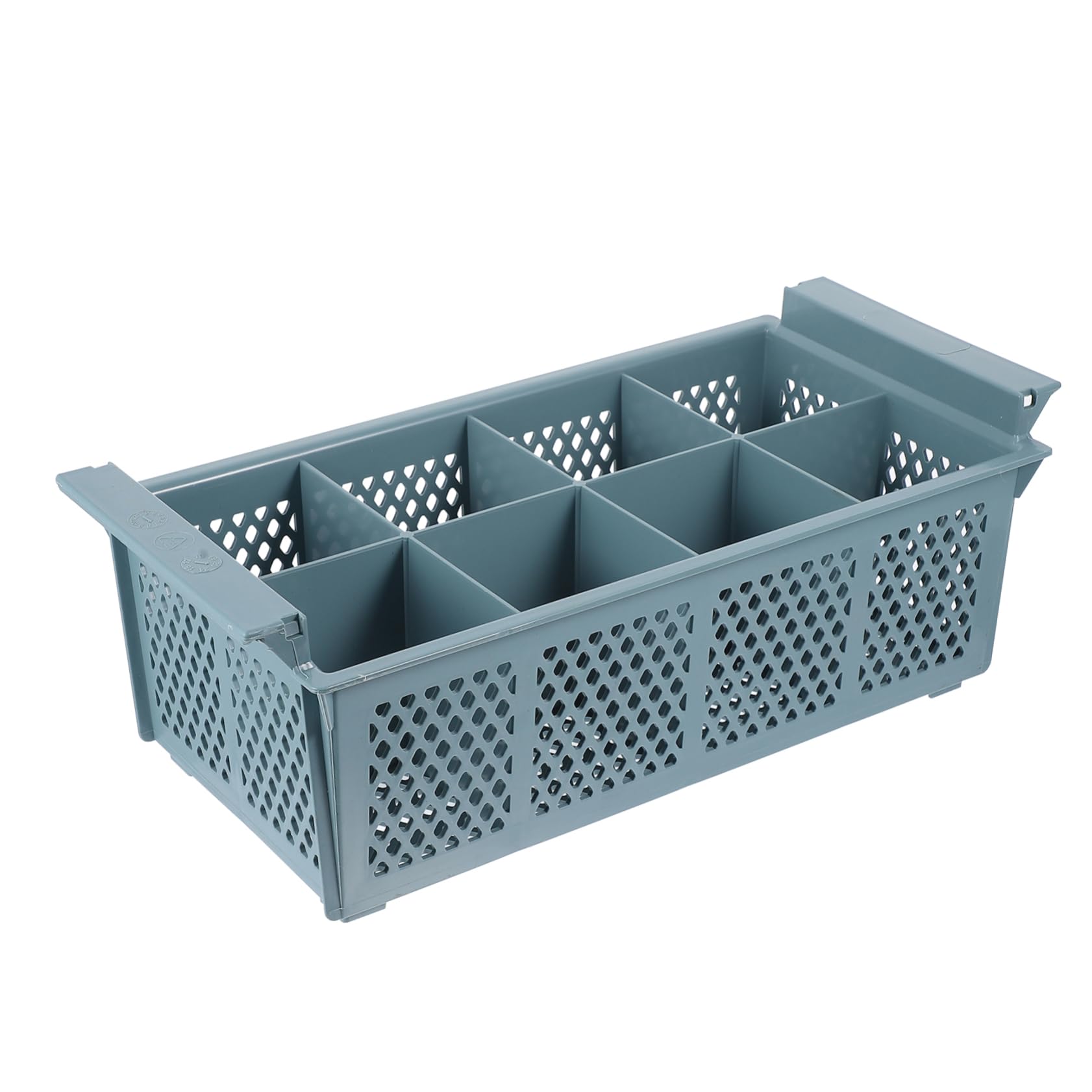 Cesta para Cubiertos del Lavavajillas de 8 Compartimentos de Plástico | Cesta de Drenaje, Almacenamiento de Utensilios de Cocina y Oficina, Fácil de Transportar