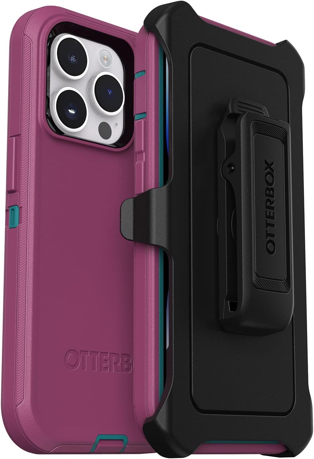 OtterBox DEFENDER SERIES iPhone 14 Pro Case Morning Sky Pink, - Non-Retail Packaging - Apple Phonecase, Raised Screen Bumper, MagSafe Wireless