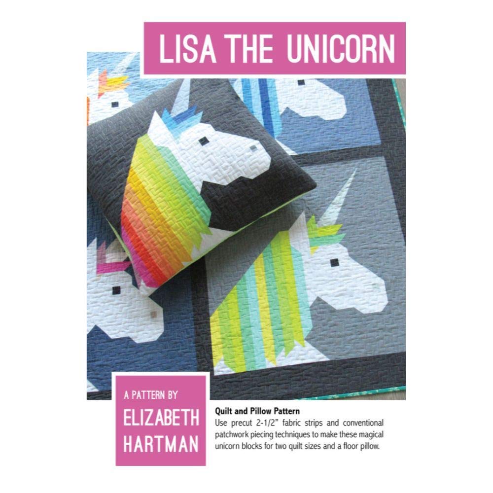 Couvre-lit motif Lisa la licorne Elizabeth Hartman en pur coton