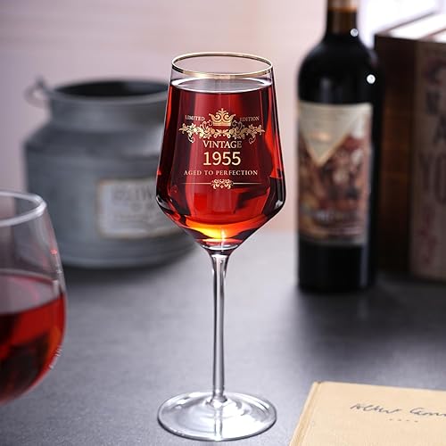 Miniatura 10 de MOMRNTAIL Copa de vino de copa de copa de copa de copa de 16 onzas, decoraciones de cumpleaños de 80 años para mujeres y hombres, divertida idea de