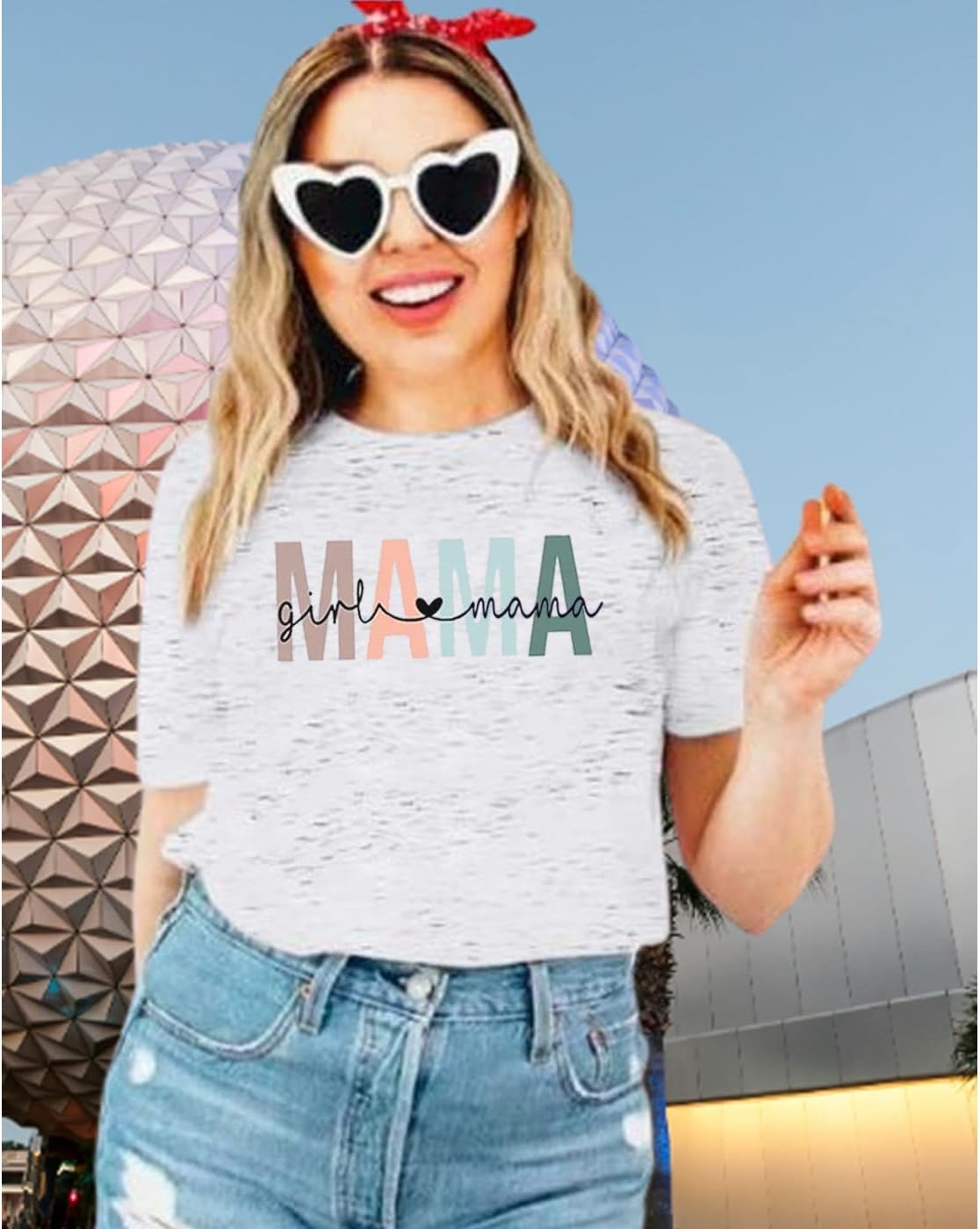 Girl Mom Tshirt Women Funny Letter Print Mama Graphic Tees Shirt Casual Short Sleeve Tops Cute Mom Gift - Image 4