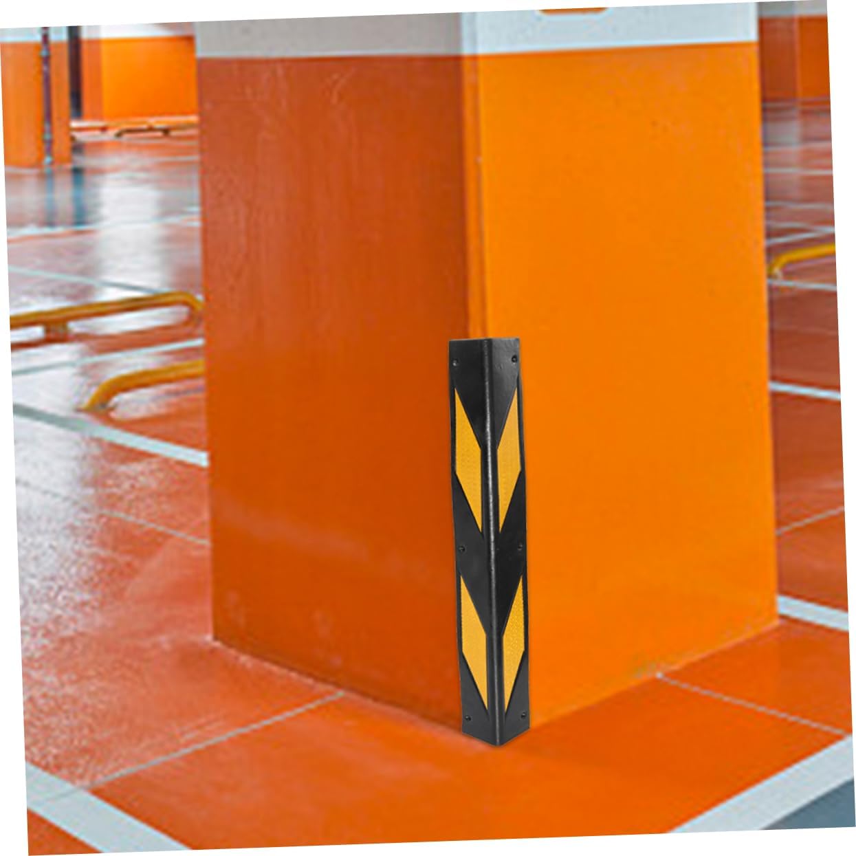 4pcs Garage Pole Padding Corner Guards for Parking Garages Reflective Wall Edge Protectors