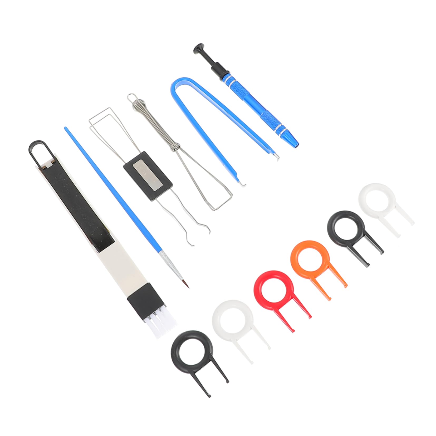 Mikikit Professional Keyboard Cleaning Kit Keycap Puller Cleaning Brush Lubricating Pen Ic Chip Picker